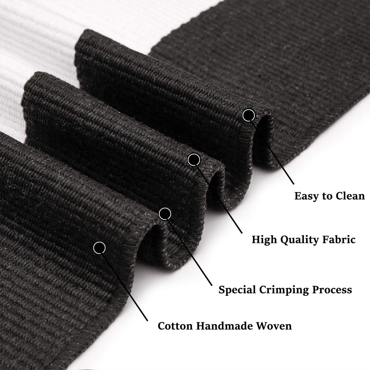KILOCOCO cotton-polyester blend rug resists fraying and stains for everyday use.