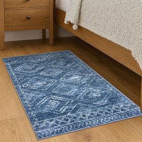 KILOCOCO entryway rug features non-slip backing for stable placement on various floors.