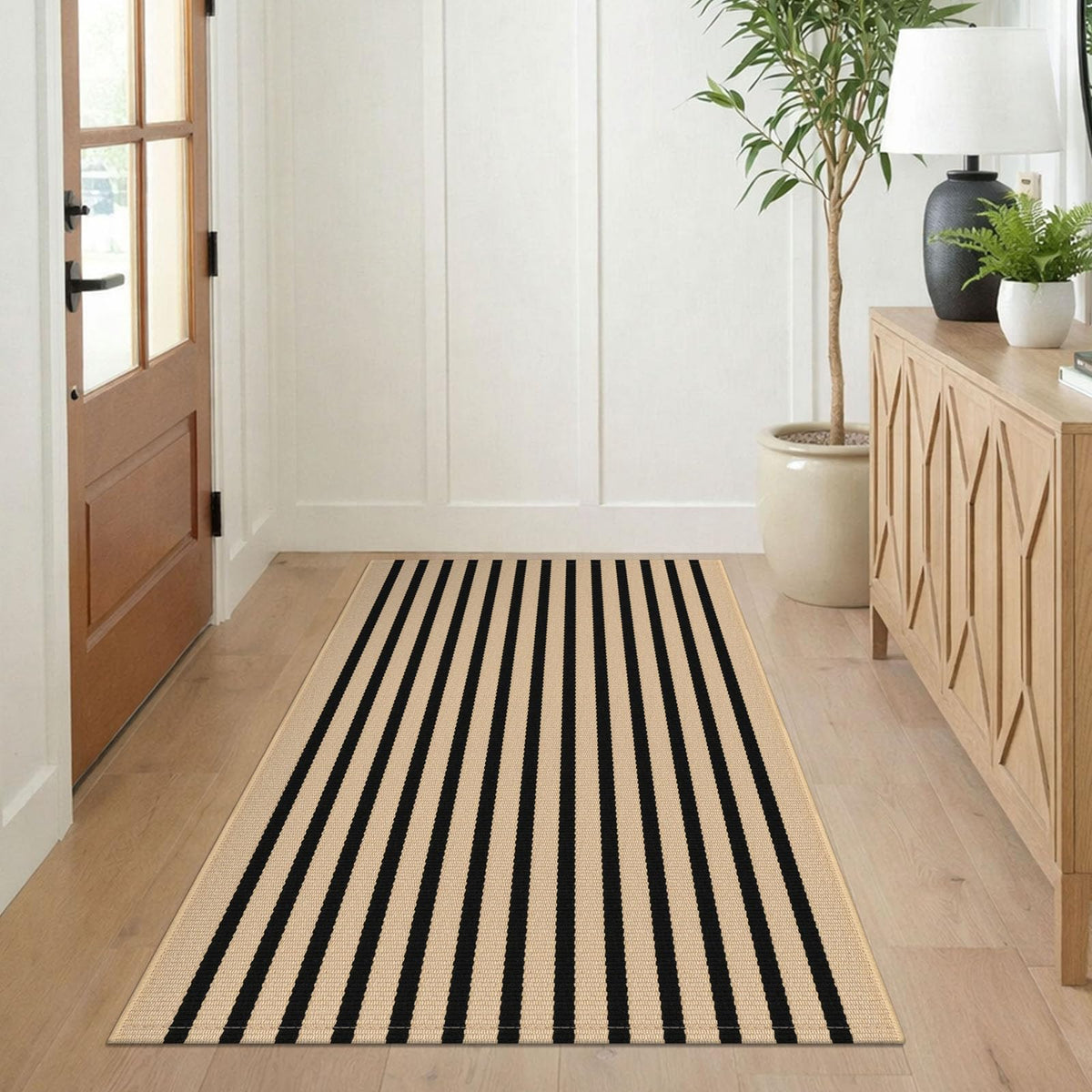 KILOCOCO front porch rug close-up shows woven texture and stain resistance.