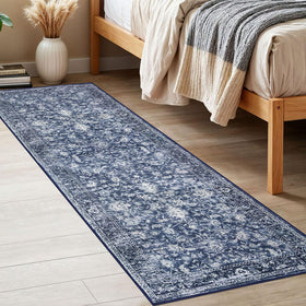 KILOCOCO floral rug adds warmth to entryways and bedrooms.
