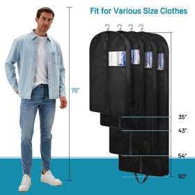 KIMBORA garment bag with a durable zipper for secure storage.