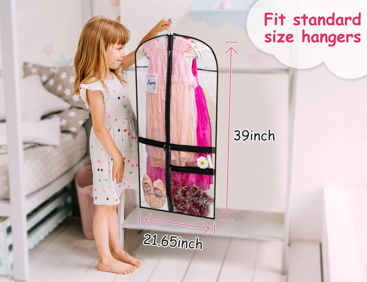 KIMBORA 39in size fits standard adult hangers for costumes.
