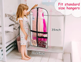 KIMBORA 39in size fits standard adult hangers for costumes.