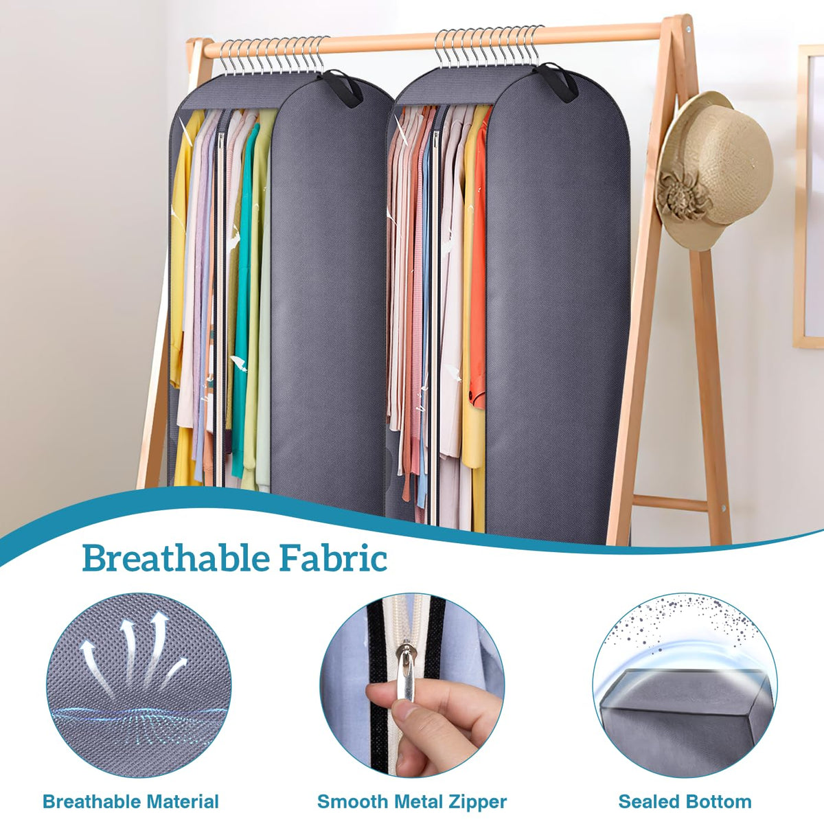 KIMBORA grey 4-pack keeps wardrobes organized and ready for seasons