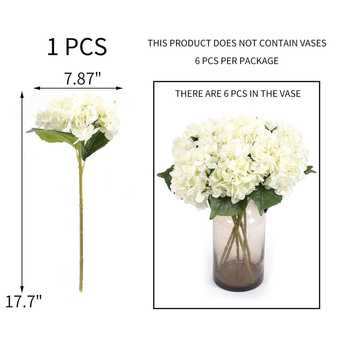Kimura's Cabin artificial hydrangea full bloom for long-lasting table elegance