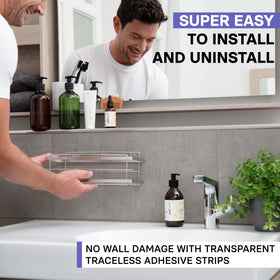 KINCMAX large capacity bath organizer ready for shampoo and body wash