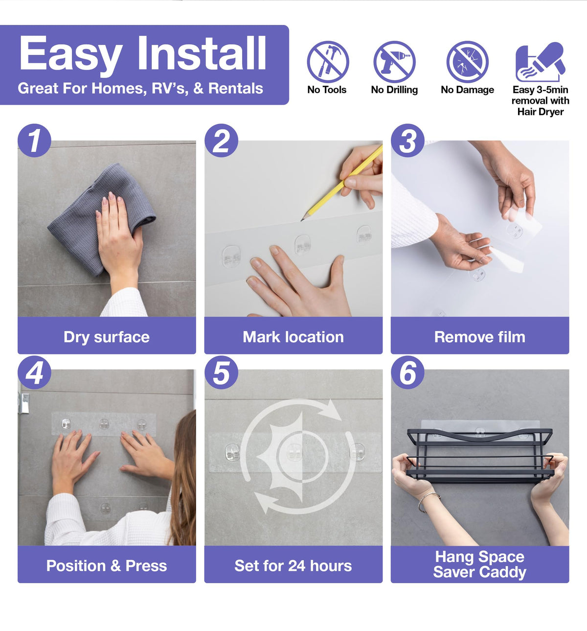 KINCMAX matte black finish complements modern bathrooms and resists corrosion.