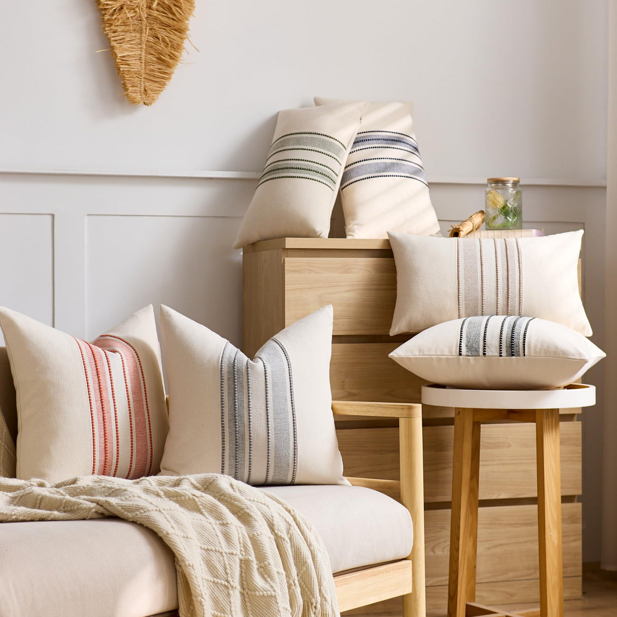 KINDREX cotton-linen blend closeup shows soft, durable fabric