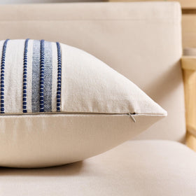 KINDREX striped linen texture closeup highlights breathable fabric and natural texture