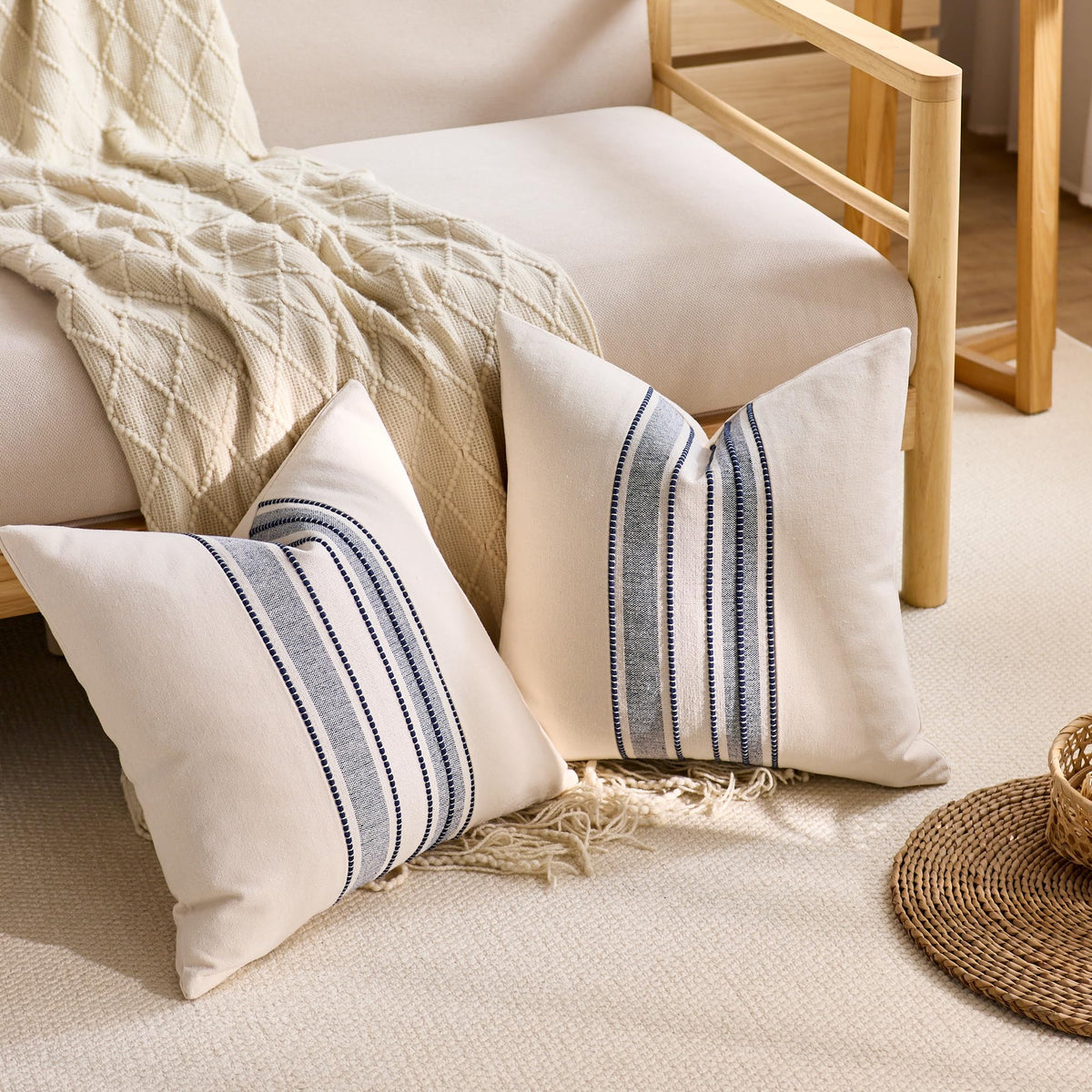 KINDREX two-pack pillow covers offer easy decor refresh
