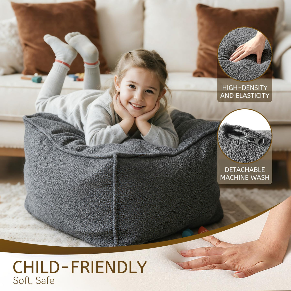 Lightweight and portable design lets you move it easily between rooms.