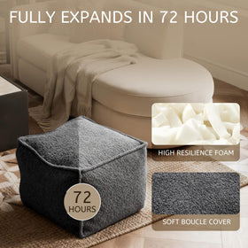 Versatile relaxation piece doubles as a decorative accent for a cozy vibe.