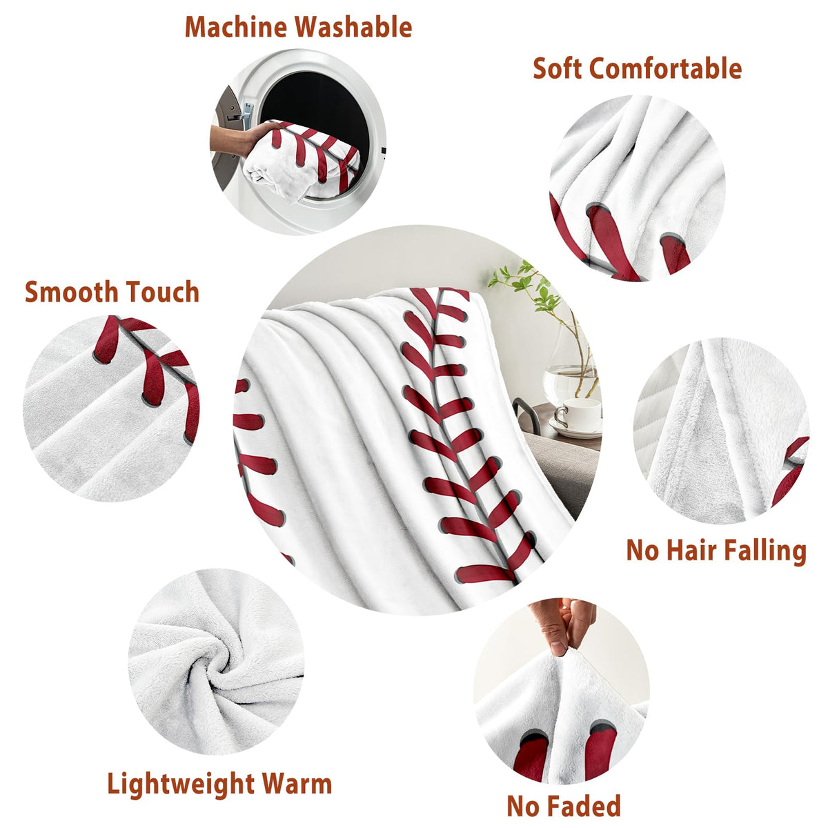 KING DARE baseball blanket for outdoor picnics and camping.