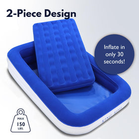 King Koil built-in safety bumper keeps little sleepers secure at night