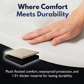 King Koil compact storage image showing space-saving deflated
