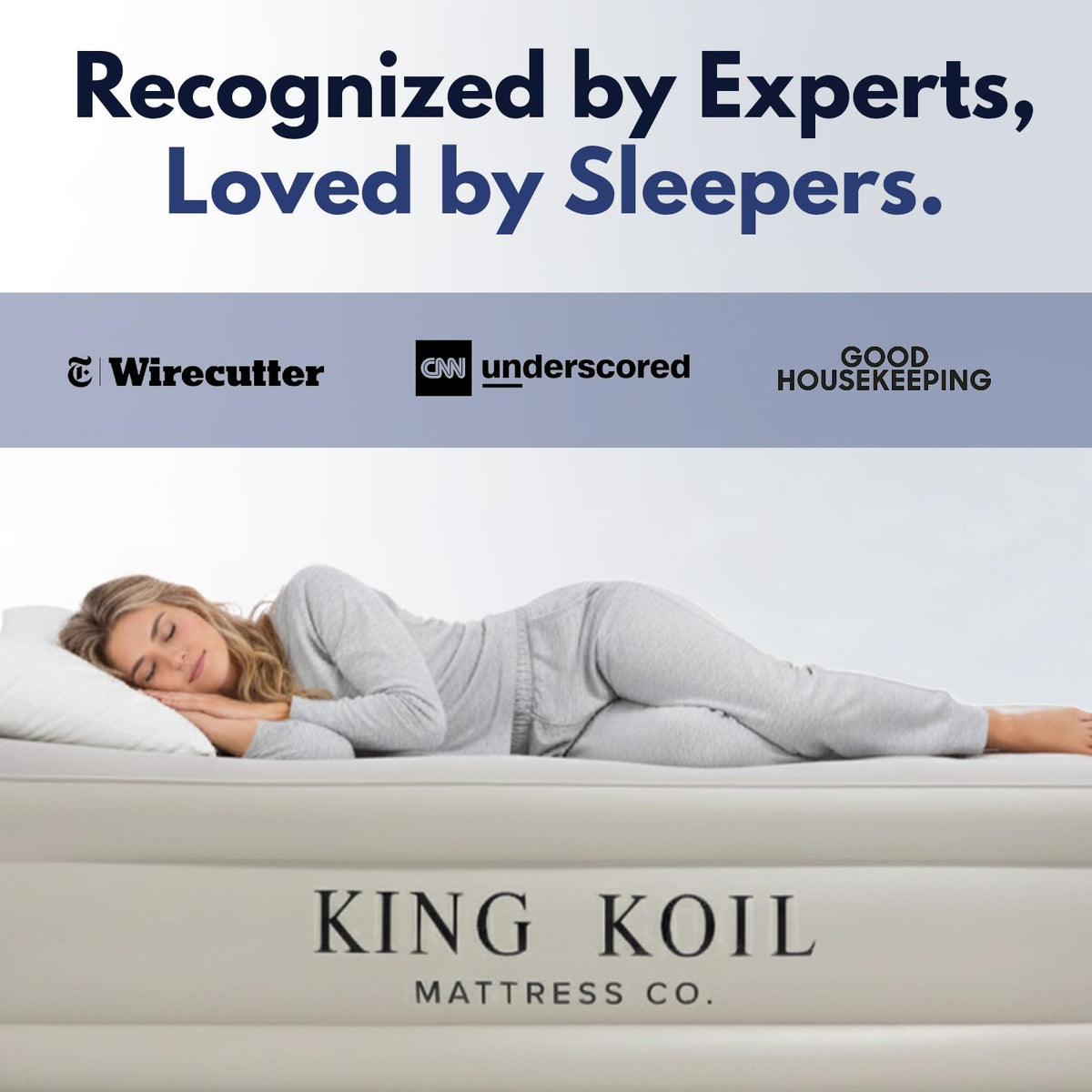 Ideal for camping or guests with a King Koil twin air mattress