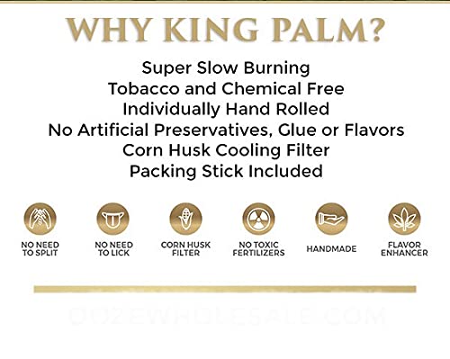 King Palm King Size Cones packaging design highlights natural materials
