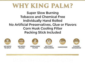King Palm King Size Cones packaging design highlights natural materials