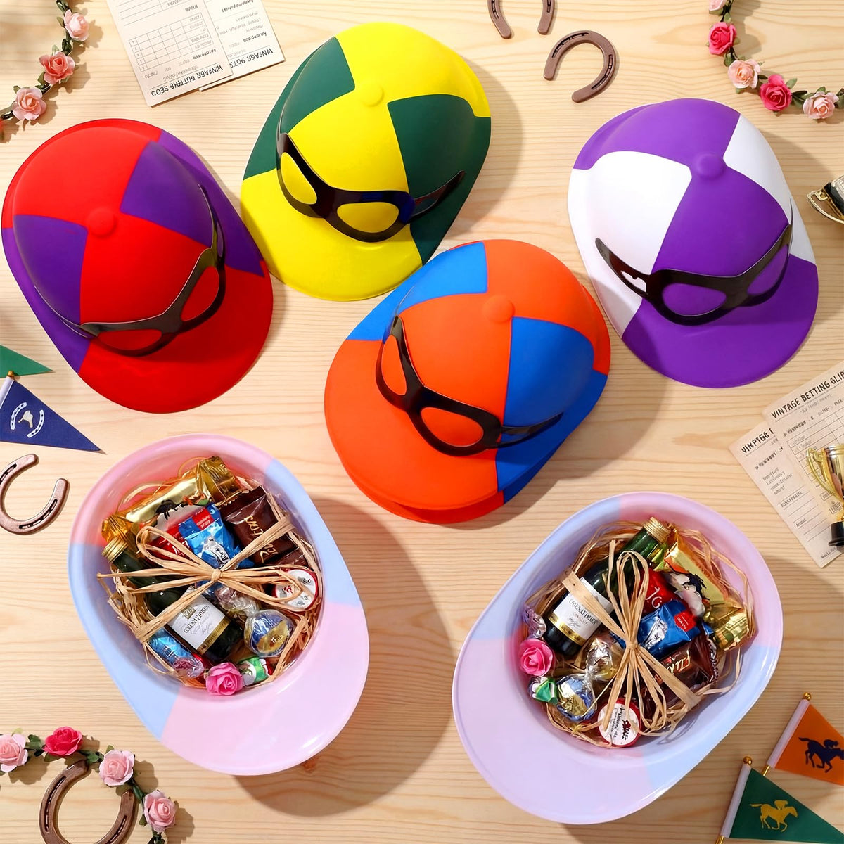 Kingdder colorful derby hat assortment adds energy to celebrations