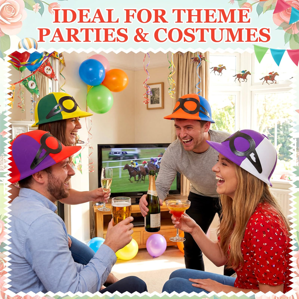 Kingdder derby headwear for kids and adults fits group celebrations
