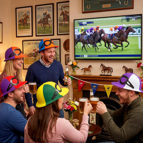 Kingdder photo booth props bring playful racing vibes to events