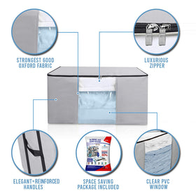Cube Vacuum Bags compress blankets to free closet space for everyday use.