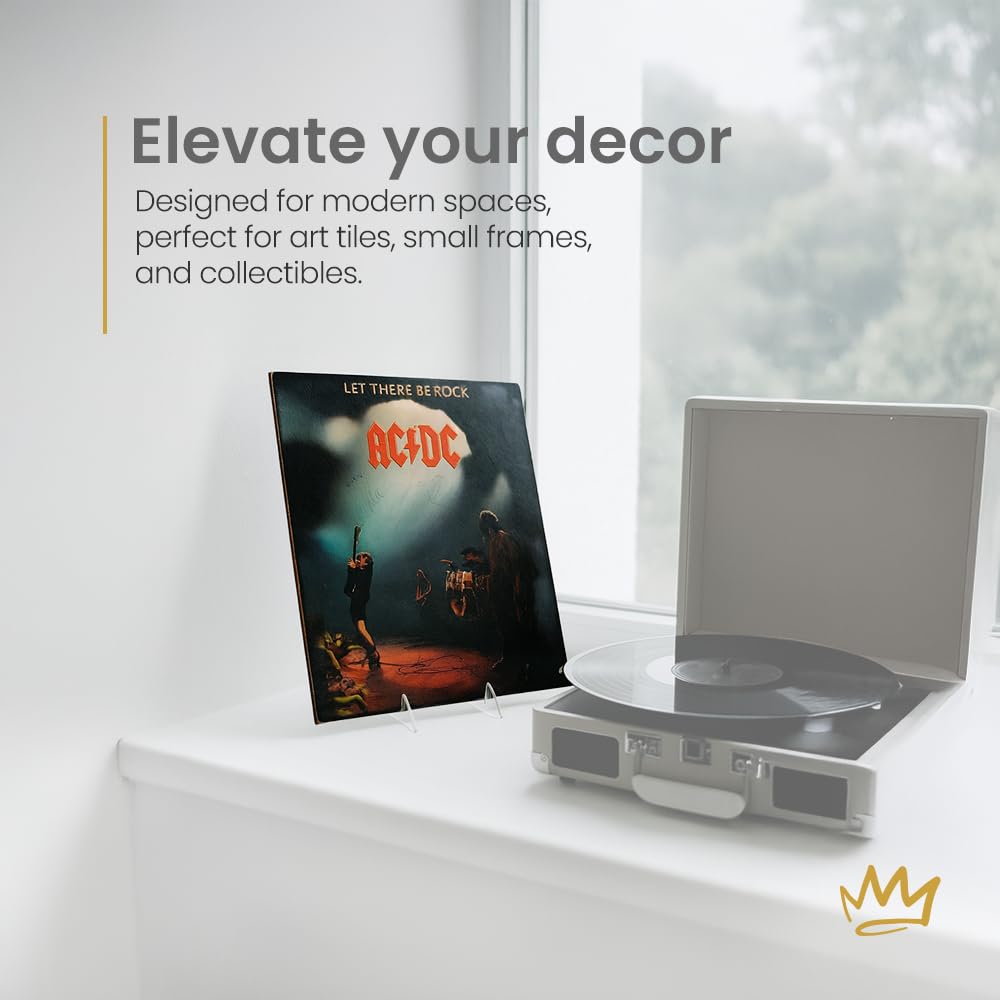 Kingdom Solutions 4-pack display easels ideal for art frames and plates in retail.