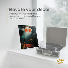 Kingdom Solutions 4-pack display easels ideal for art frames and plates in retail.