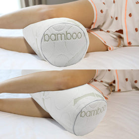 Kingnex Bolster Roll Pillow latex fill closeup highlighting resilient support