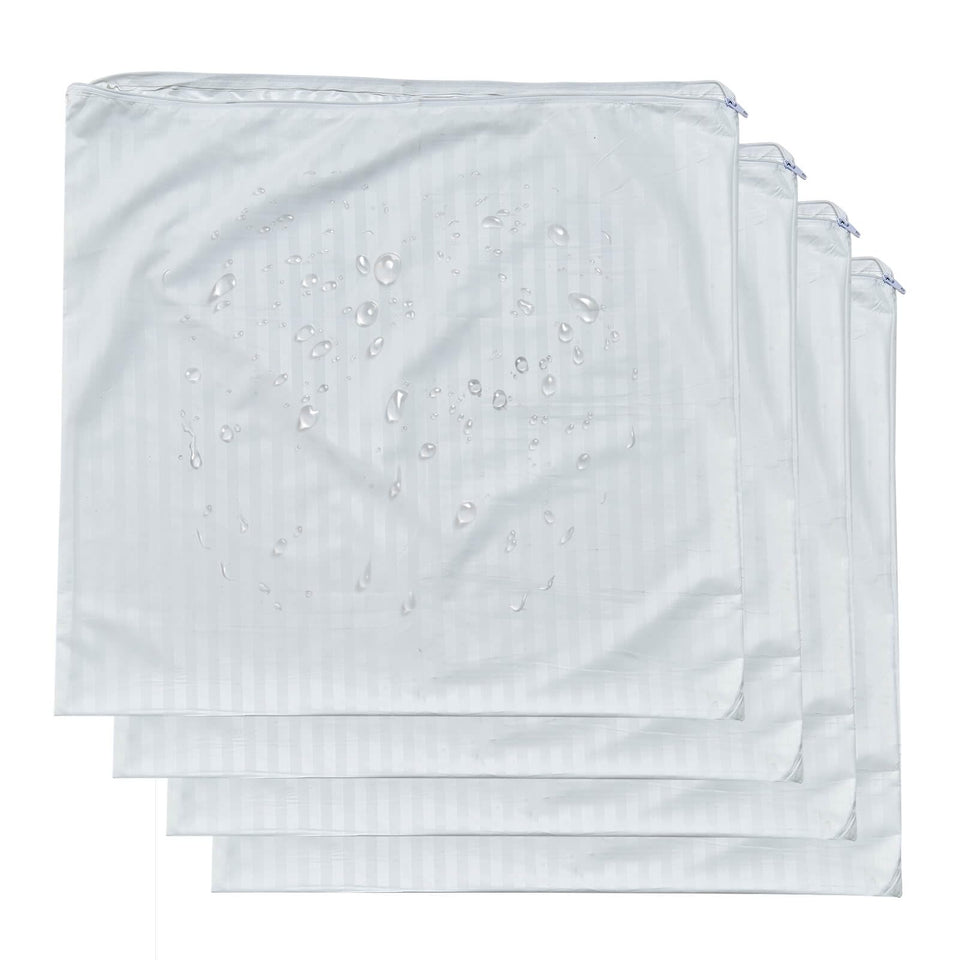 Kingnex feather-proof pillow protector for 22x22 pillows keeps goose down pillows clean