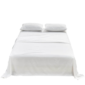 Kingnex fitted sheet with strong elastic band for a snug fit on sleeper sofa mattresses.