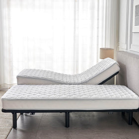 Kingnex machine-washable mattress protector offers easy, convenient care.