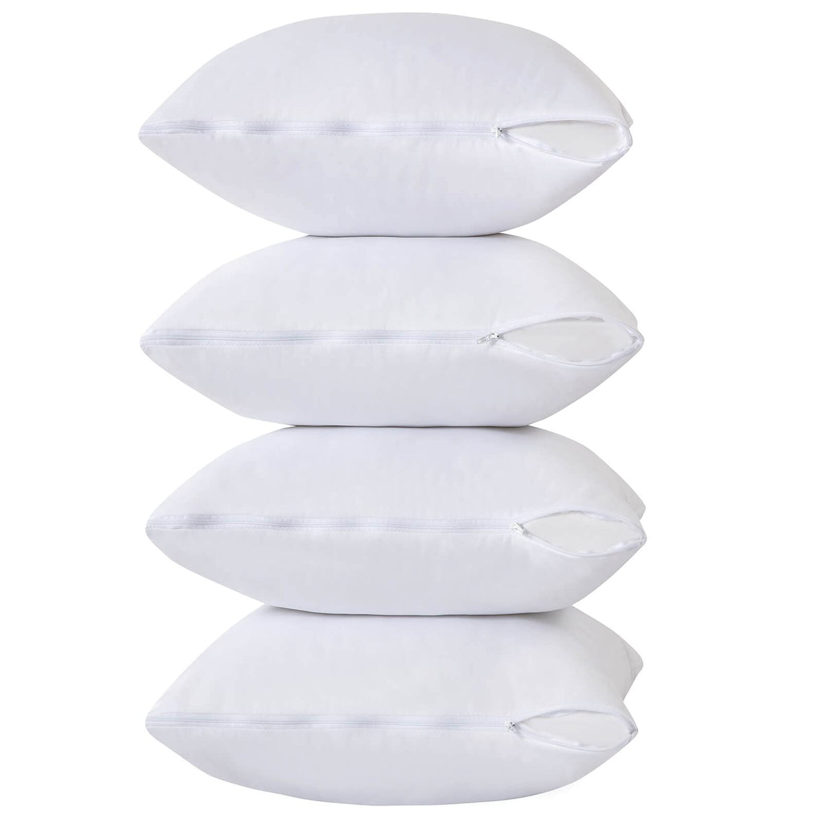 Kingnex 24x24 pillow protector guards against moisture and stains.
