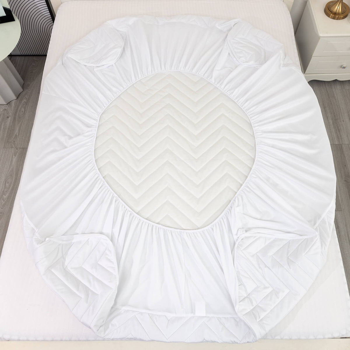 Kingnex machine washable protector makes care simple