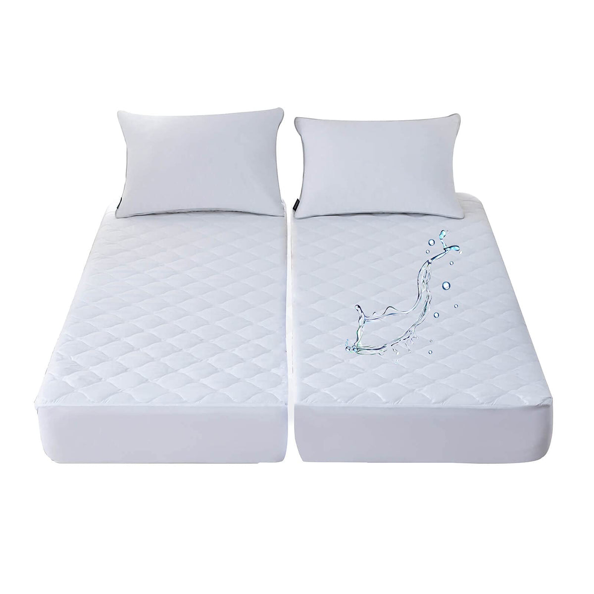 Kingnex soft brushed microfiber top surface feels gentle against skin for restful nights.
