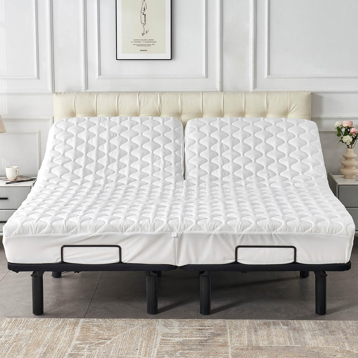 Kingnex soft brushed microfiber top provides gentle touch against skin for cozy comfort