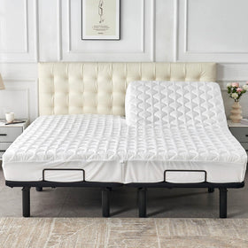 Kingnex upper-flex design visible, ensuring secure fit on adjustable beds for a steadier night