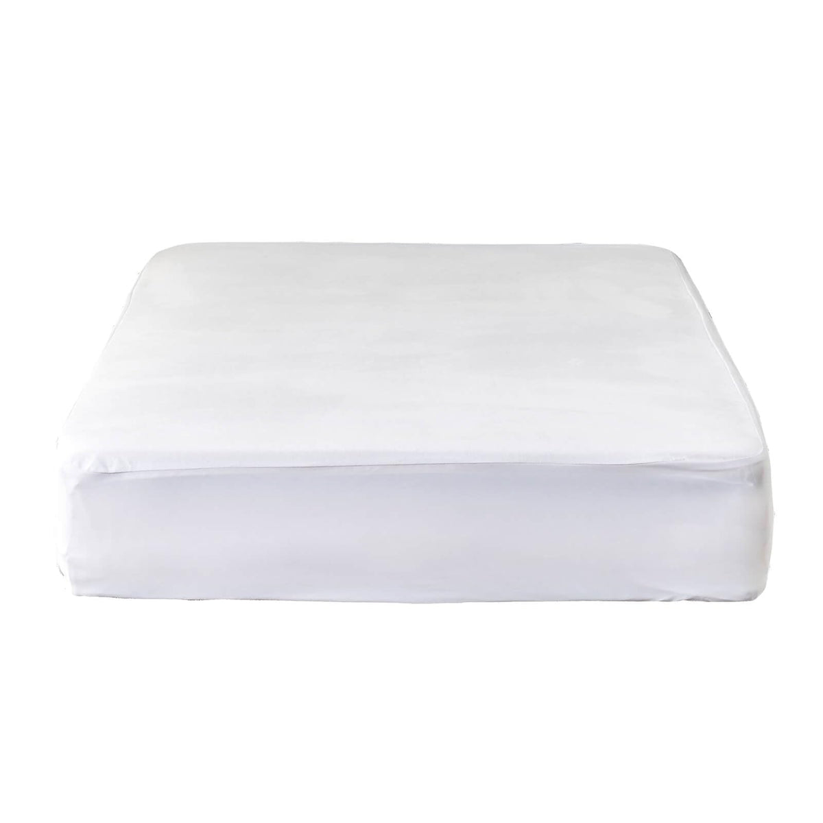 Kingnex camper bed setup with the protector on a bunk mattress