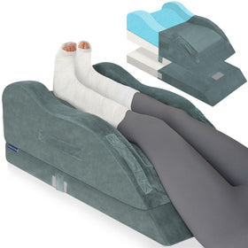 KingPavonini adjustable leg elevation pillow set to 7.1 inches for tailored comfort.