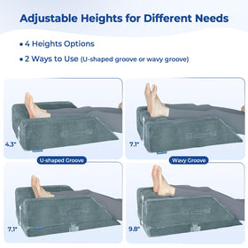 KingPavonini anti-slip base keeps the pillow from shifting during sleep.