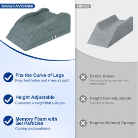 KingPavonini anti-slip base keeps the pillow in place during rest.