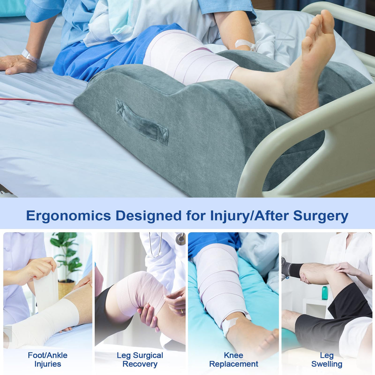 KingPavonini edge guards prevent slipping off the pillow during sleep.