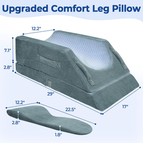 KingPavonini memory foam core pillow provides soft, supportive cushioning.