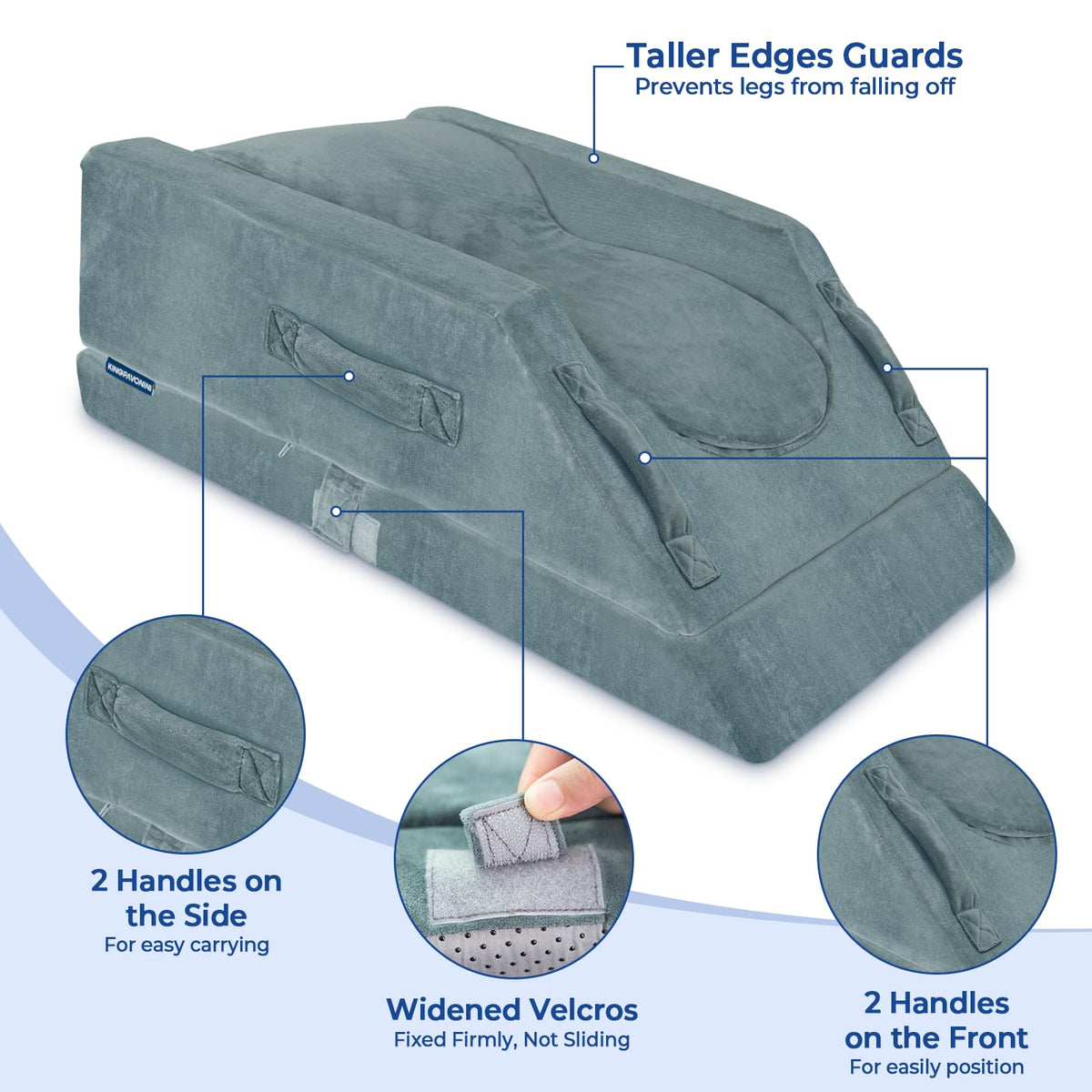 KingPavonini washable cover with a large zipper for easy cleaning.