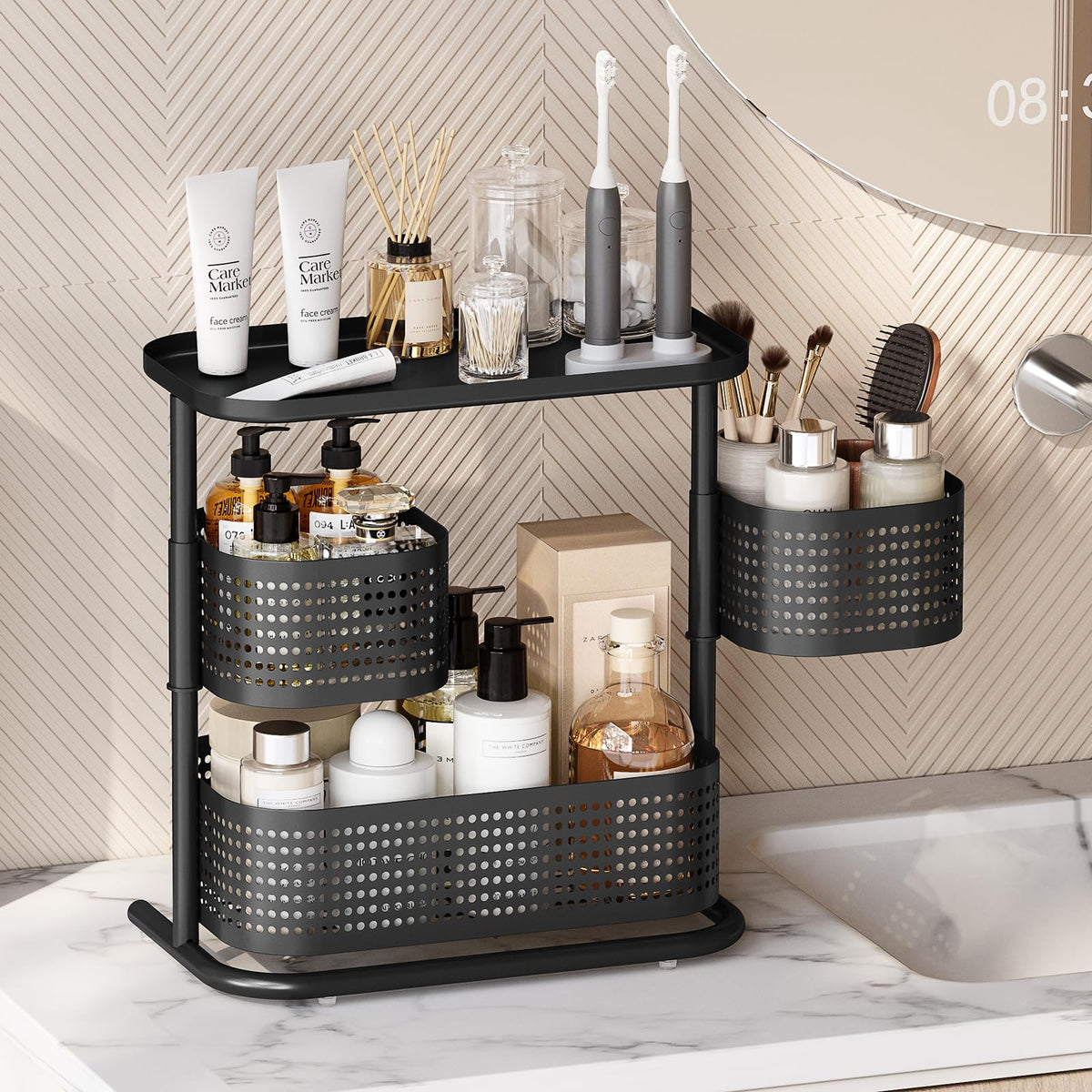 Kingrack durable metal organizer resists rust and daily use.