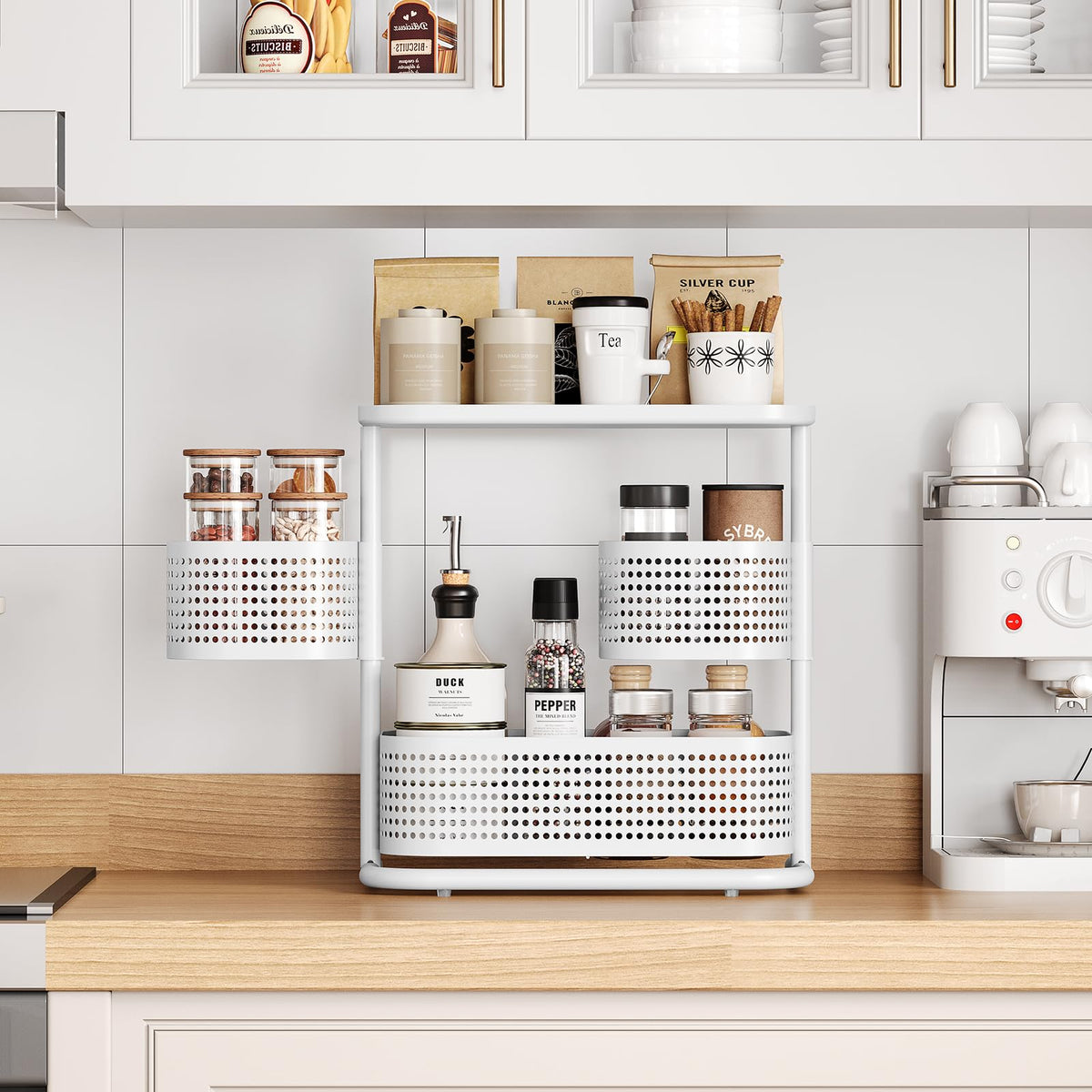Kingrack garage rack stores small parts neatly for quick projects