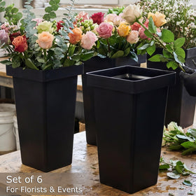 Kingrol modern matte black square design complements any decor.