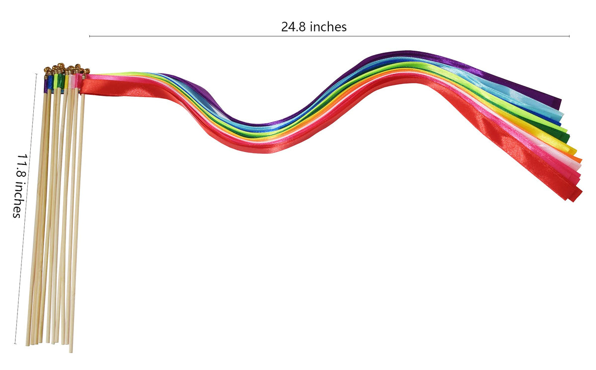 Kingsnow rainbow ribbon streamers brighten aisles and stage moments.
