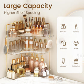 Kinkota space-saving vanity organizer fits small countertops and corners