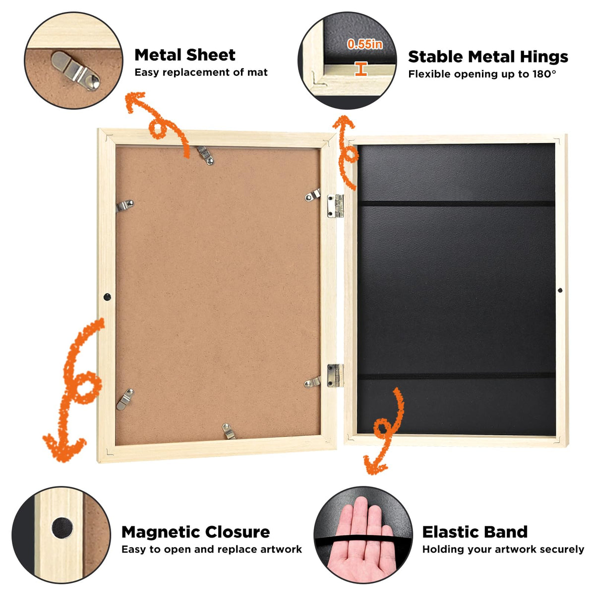 Mat option compatible with Kinlink frame for matted artwork